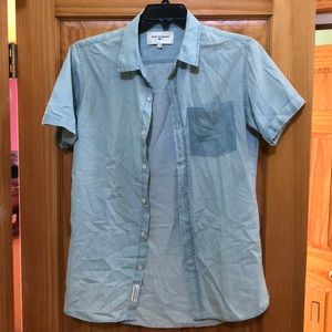 Jean button-down shirt